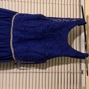Royal blue prom dress